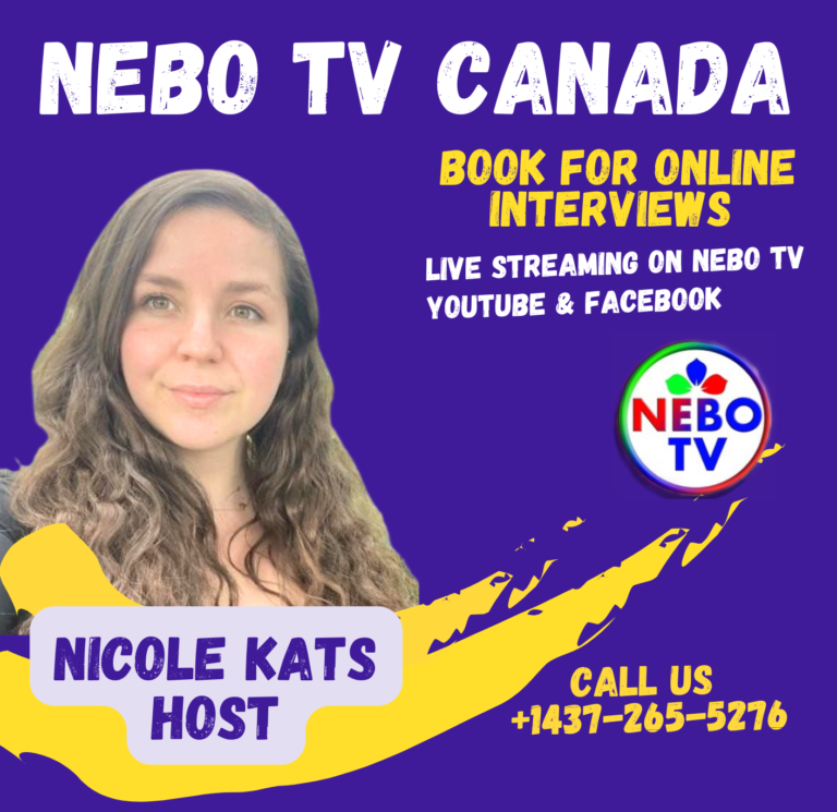 Book for Online Interviews on NEBO TV